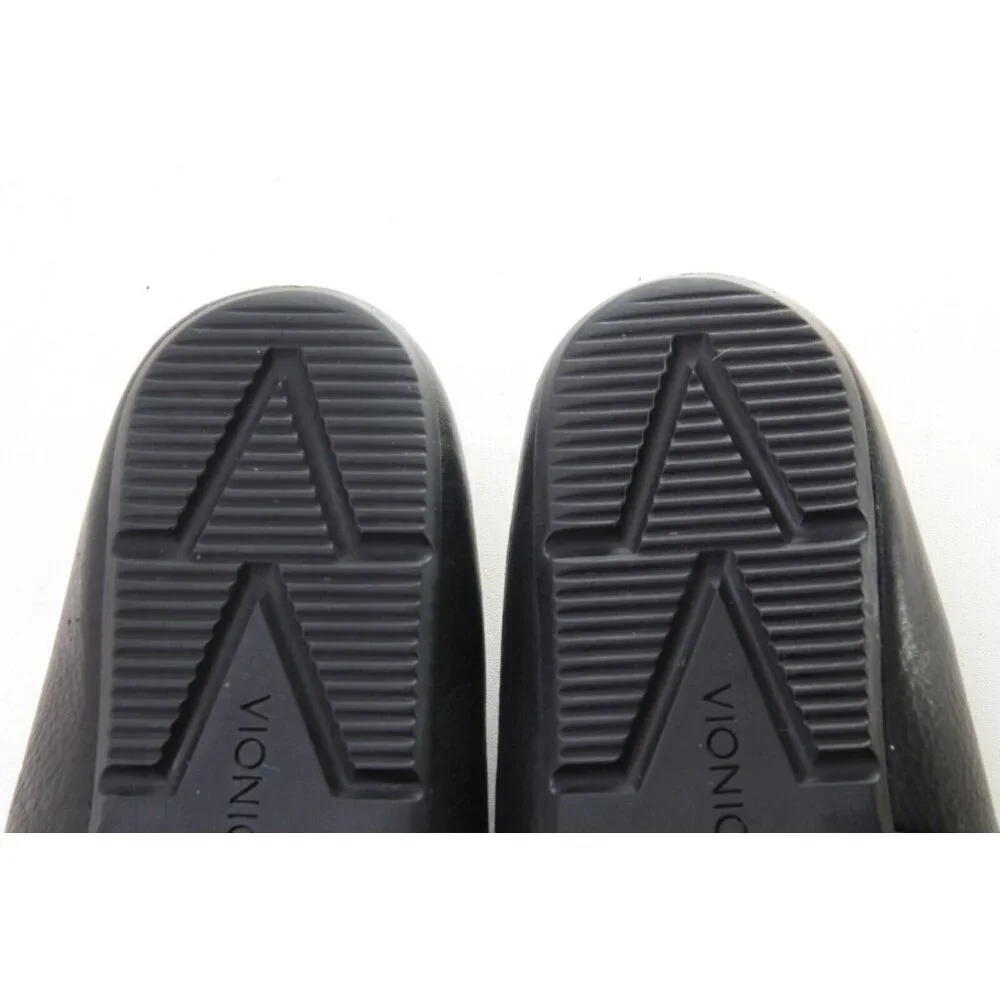 Vionic Tompkin Leather Loafer Slipper Shoe Mens Black US 10.5